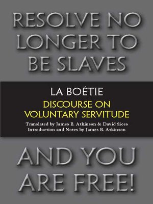 cover image of Discourse on Voluntary Servitude